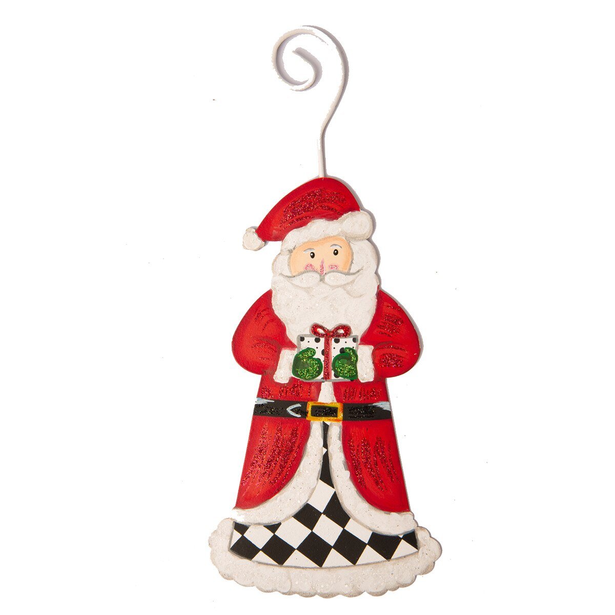 Shop For 9in Metal Elegant Santa Ornament