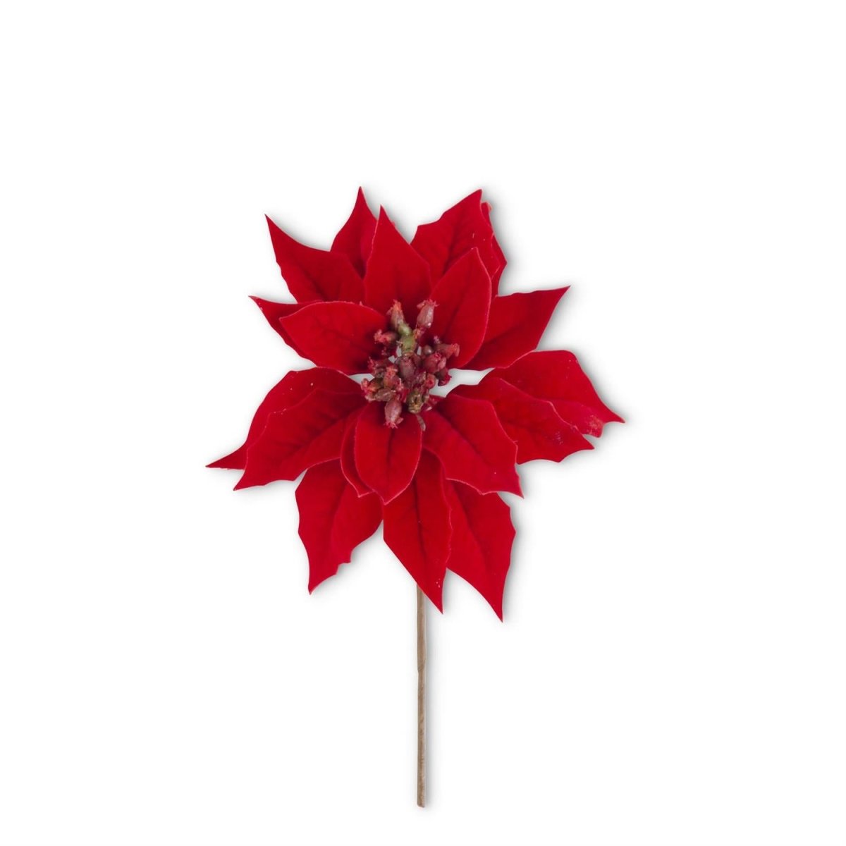 Shop For 9in Red Poinsettia Pick