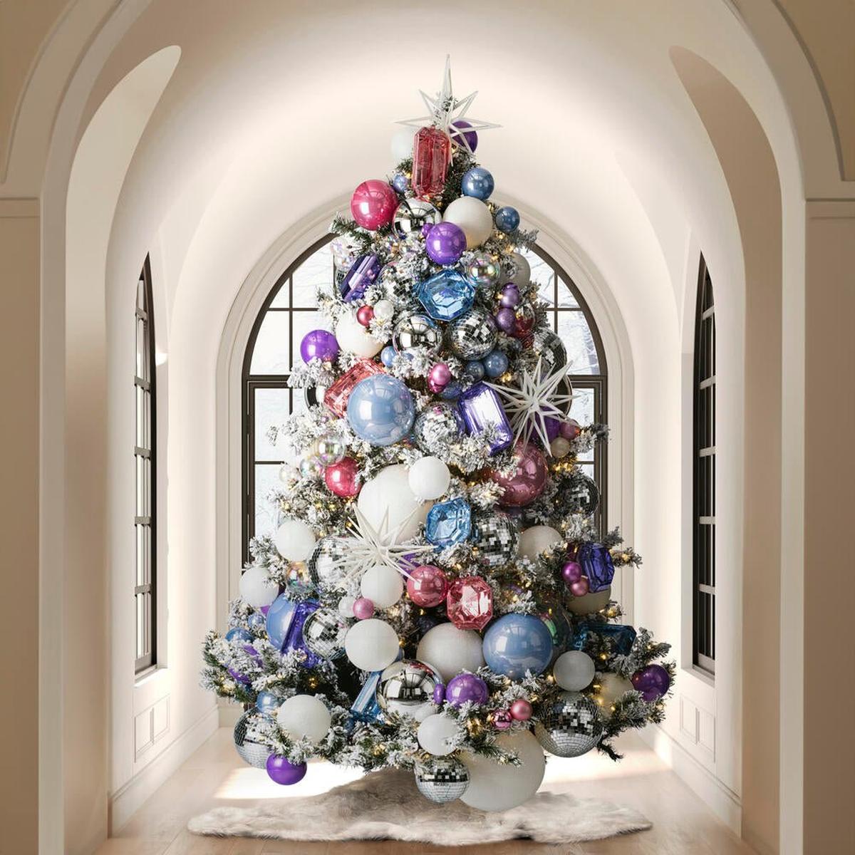 Shop For Acrylic Jewel Assortment Ornament: Baby Blue (Set 4)