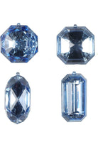 Shop For Acrylic Jewel Assortment Ornament: Baby Blue (Set 4) at Michelle's aDOORable Creations