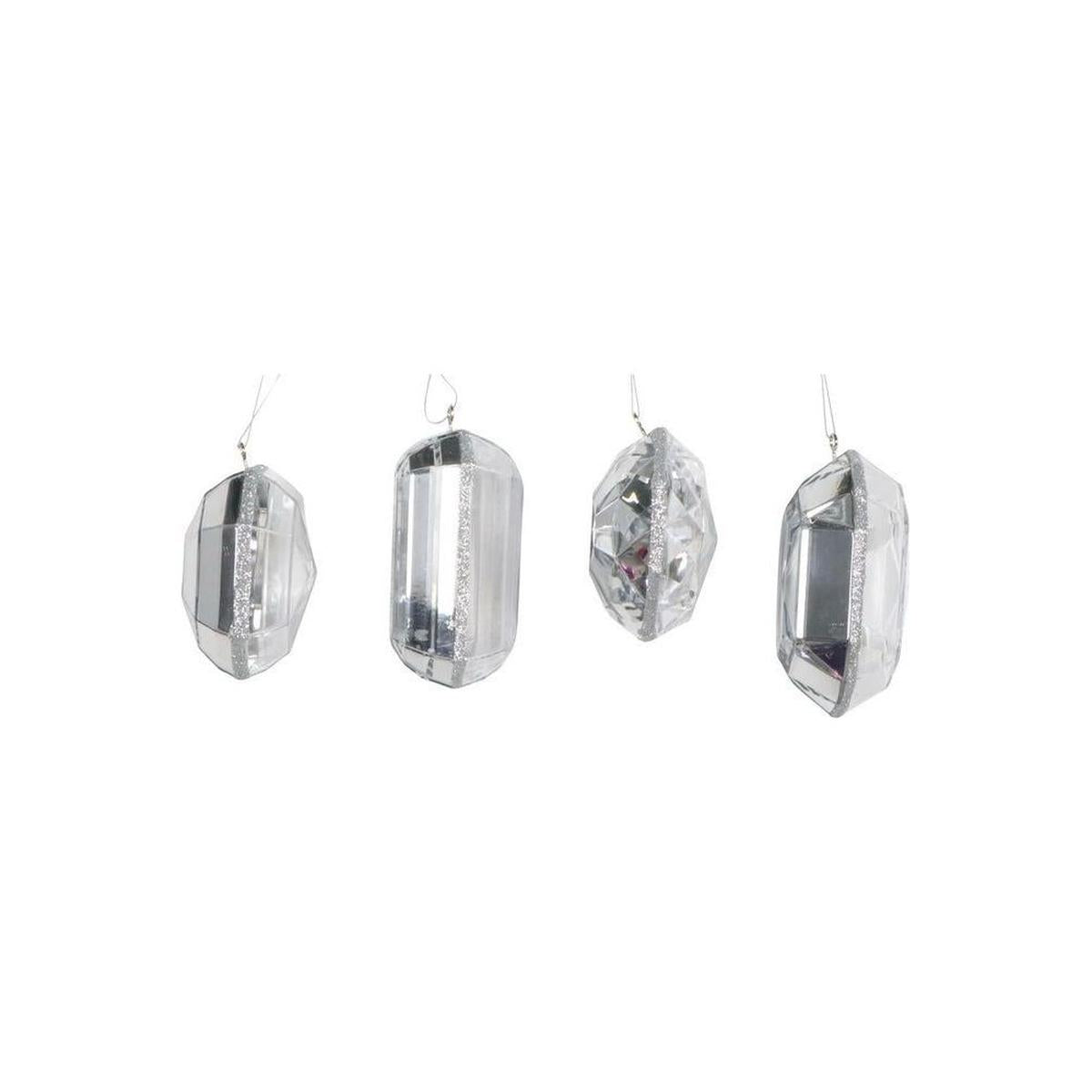 Shop For Acrylic Jewel Assortment Ornament: Crystal (Set 4) at Michelle's aDOORable Creations