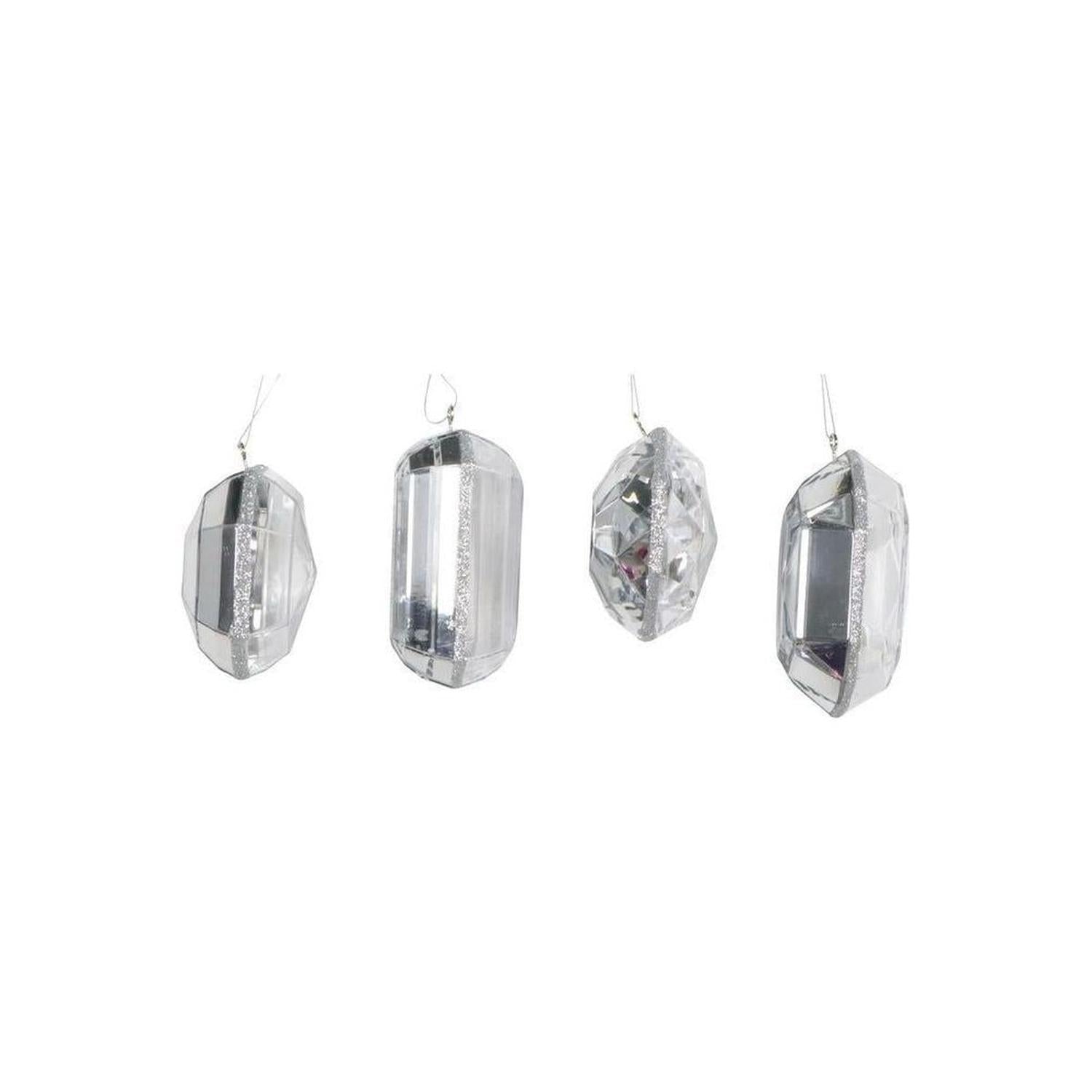 Shop For Acrylic Jewel Assortment Ornament: Crystal (Set 4) at Michelle's aDOORable Creations