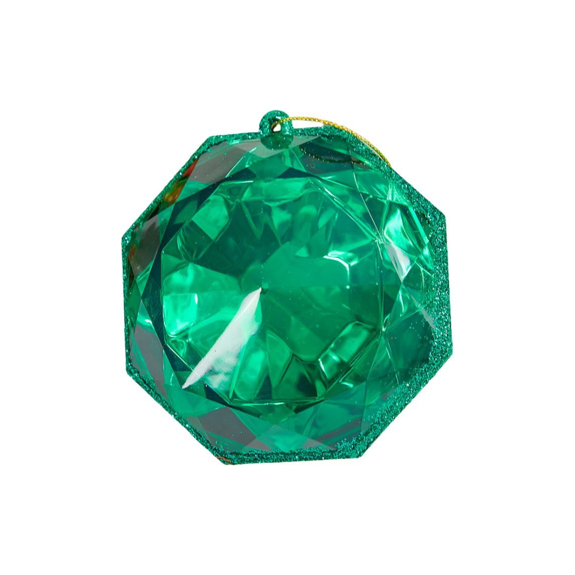 Shop For Acrylic Jewel Assortment Ornament: Emerald (Set 4) at Michelle's aDOORable Creations
