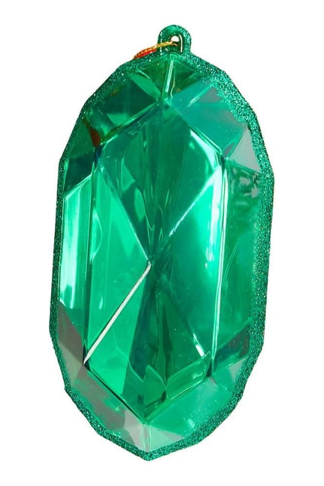 Shop For Acrylic Jewel Assortment Ornament: Emerald (Set 4) at Michelle's aDOORable Creations