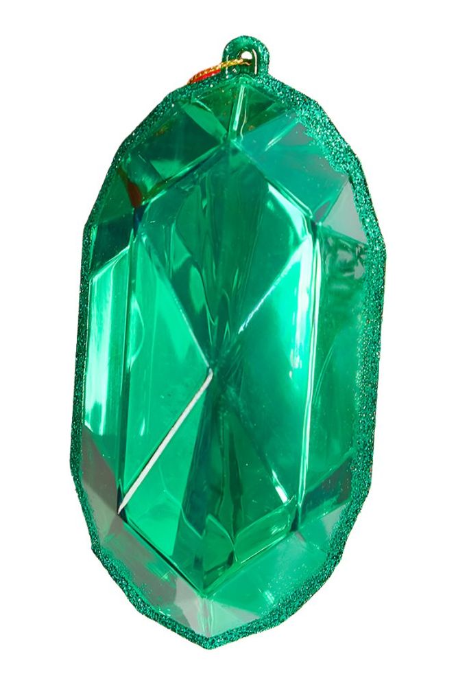 Shop For Acrylic Jewel Assortment Ornament: Emerald (Set 4) at Michelle's aDOORable Creations