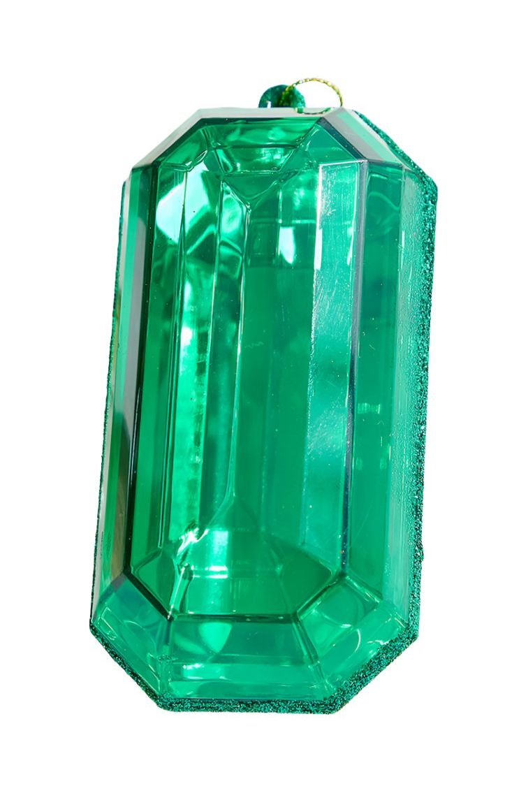 Shop For Acrylic Jewel Assortment Ornament: Emerald (Set 4) at Michelle's aDOORable Creations