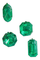 Shop For Acrylic Jewel Assortment Ornament: Emerald (Set 4) at Michelle's aDOORable Creations