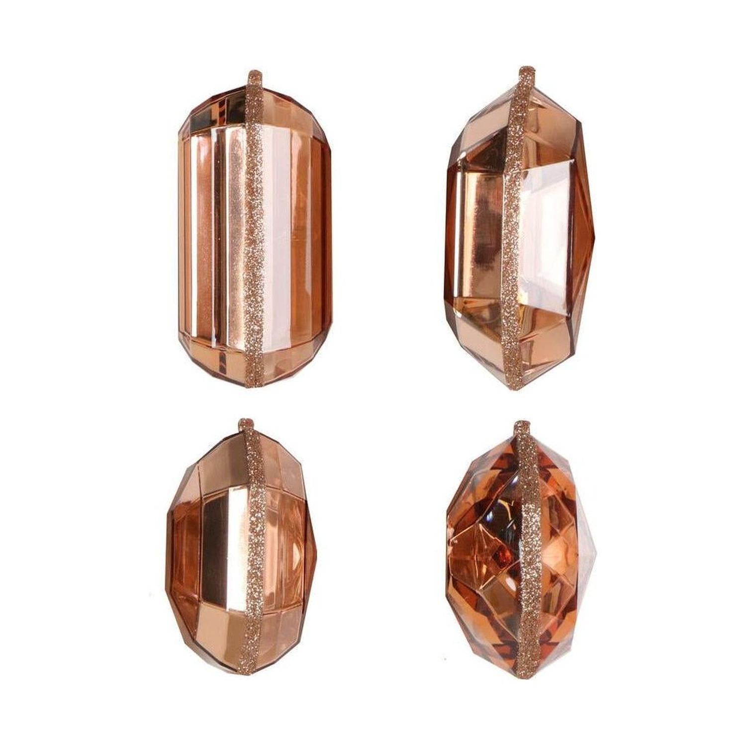 Shop For Acrylic Jewel Assortment Ornament: Rose Gold (Set 4) at Michelle's aDOORable Creations