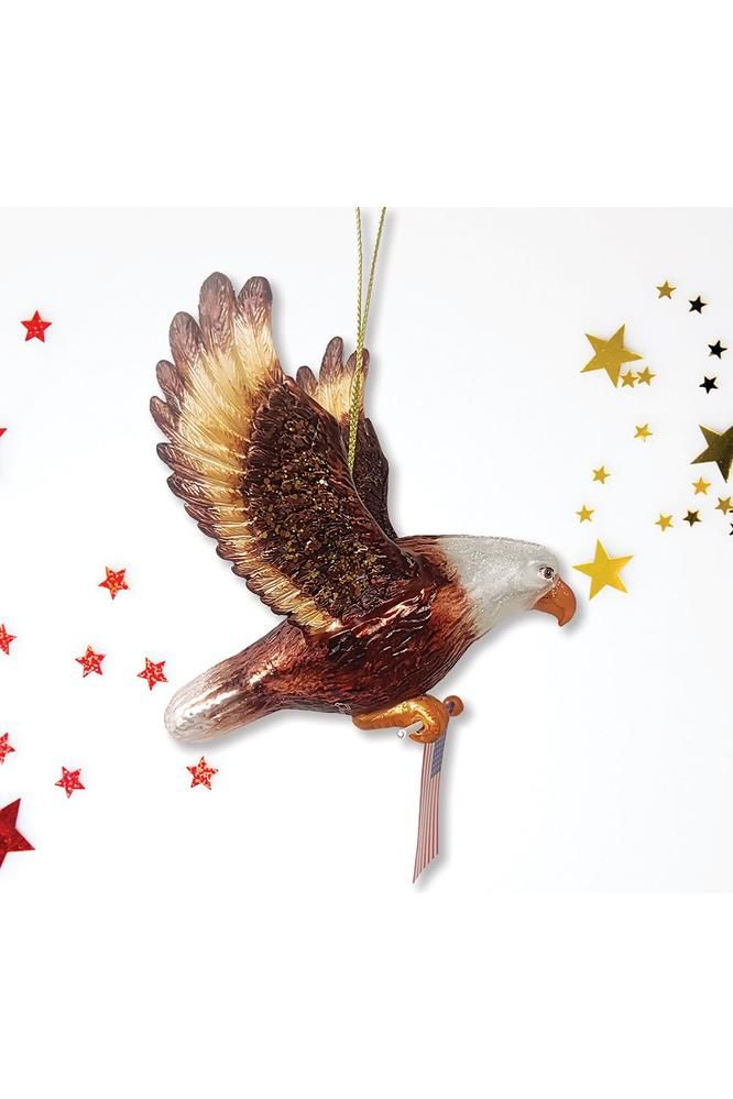 Shop For American Bald Eagle Patriotic Glass Ornament