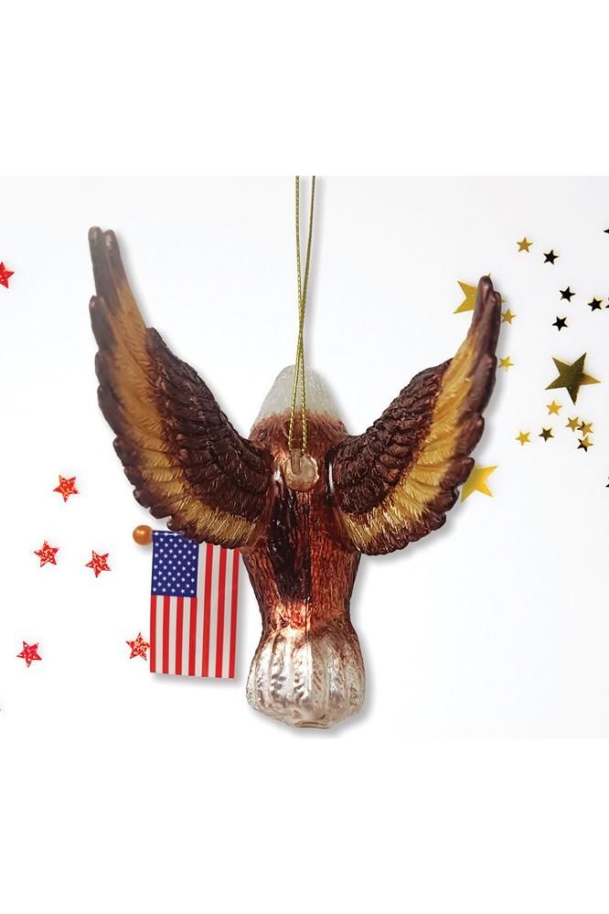 Shop For American Bald Eagle Patriotic Glass Ornament