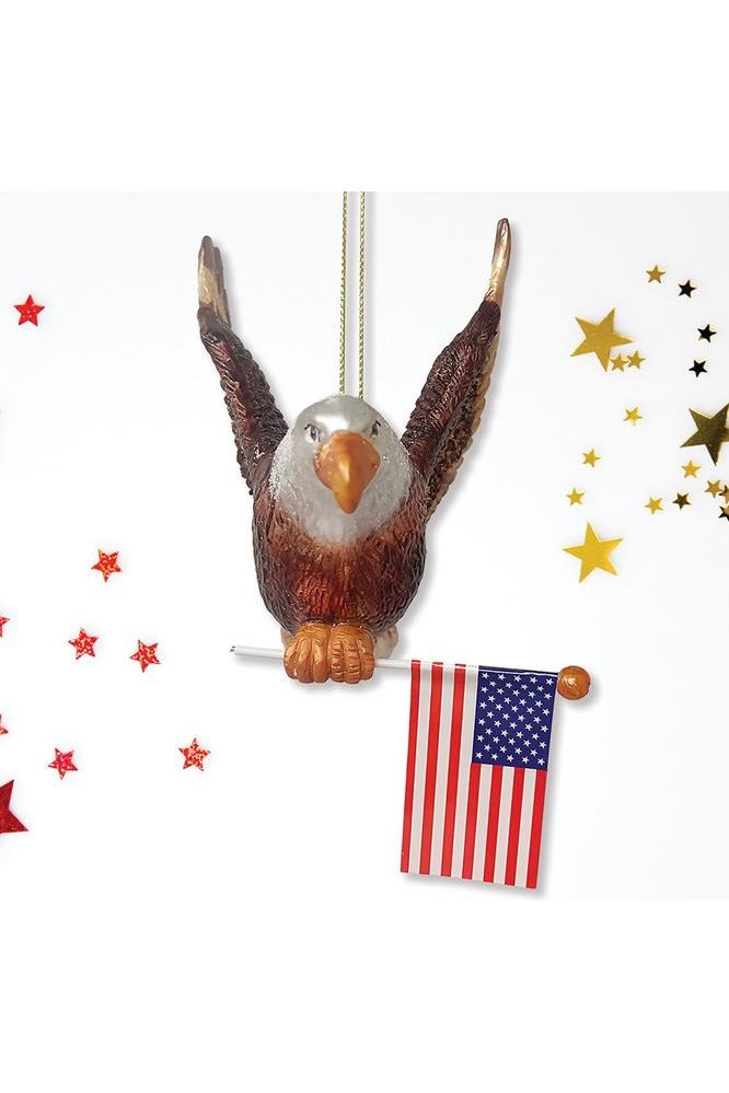 Shop For American Bald Eagle Patriotic Glass Ornament