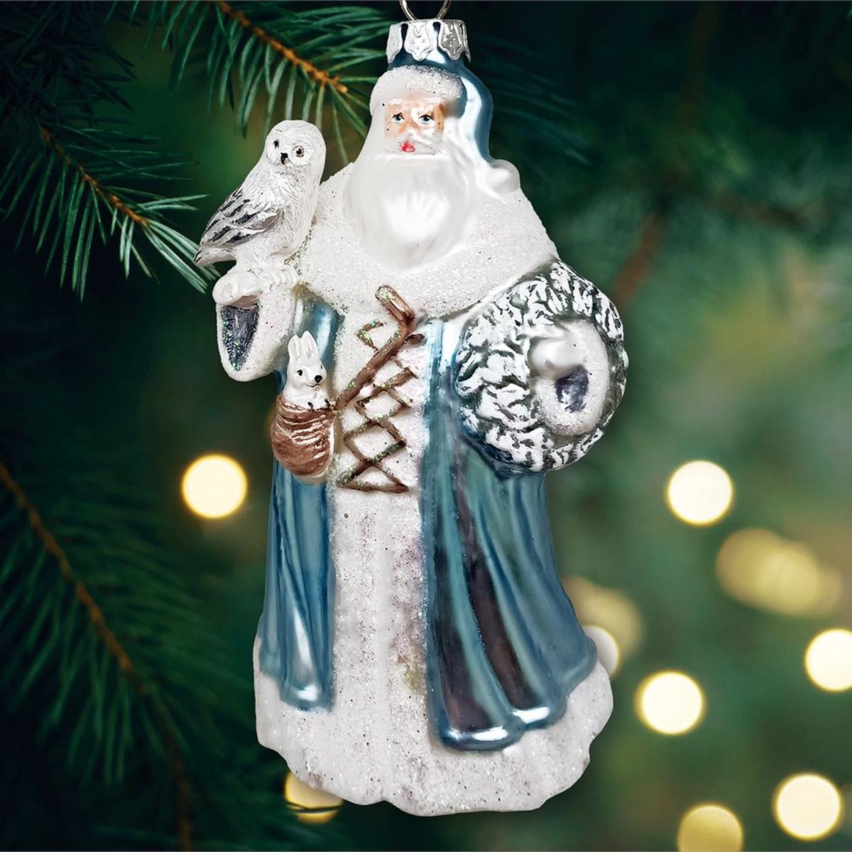 Shop For Arctic Whispers Santa Glass Ornament