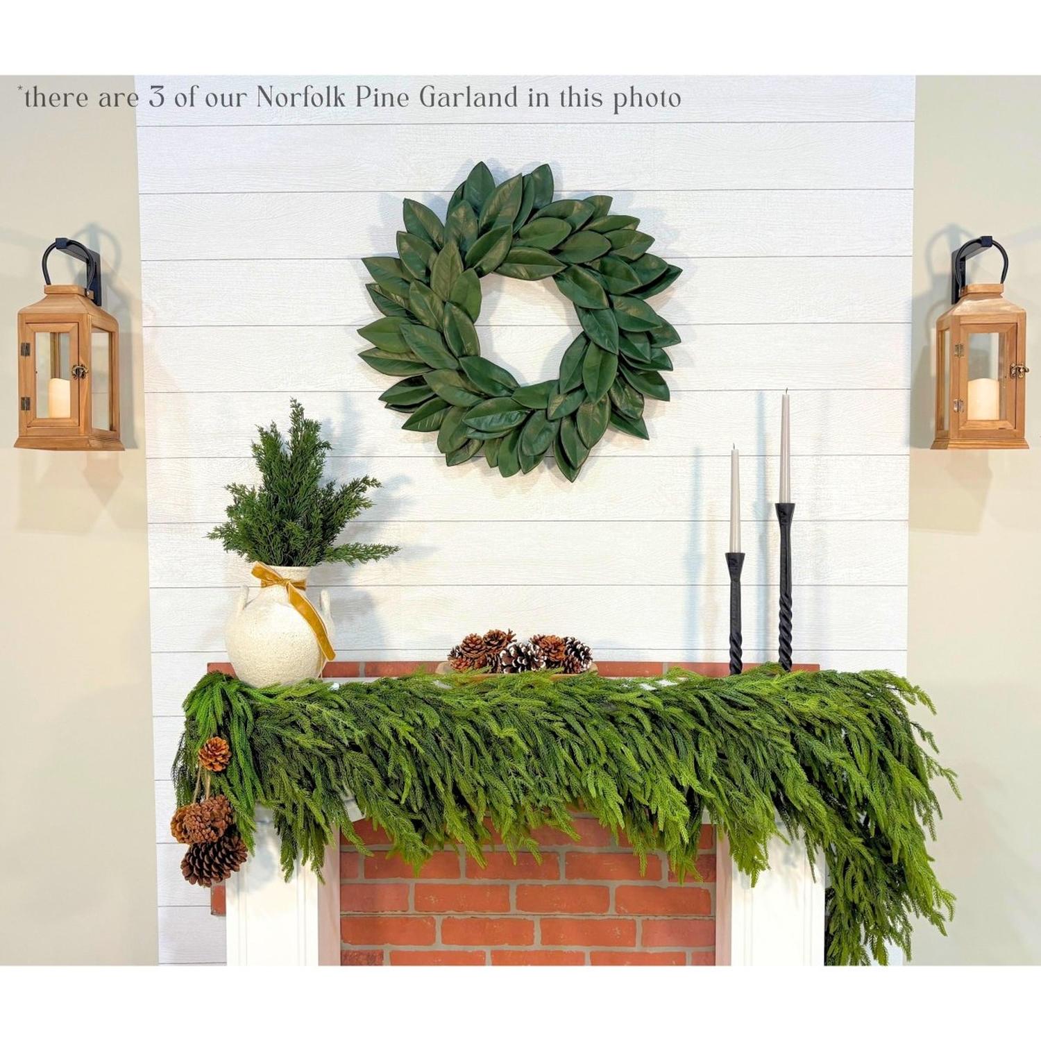 Shop For Artificial 6' Norfolk Pine Garland - Ships Next Day