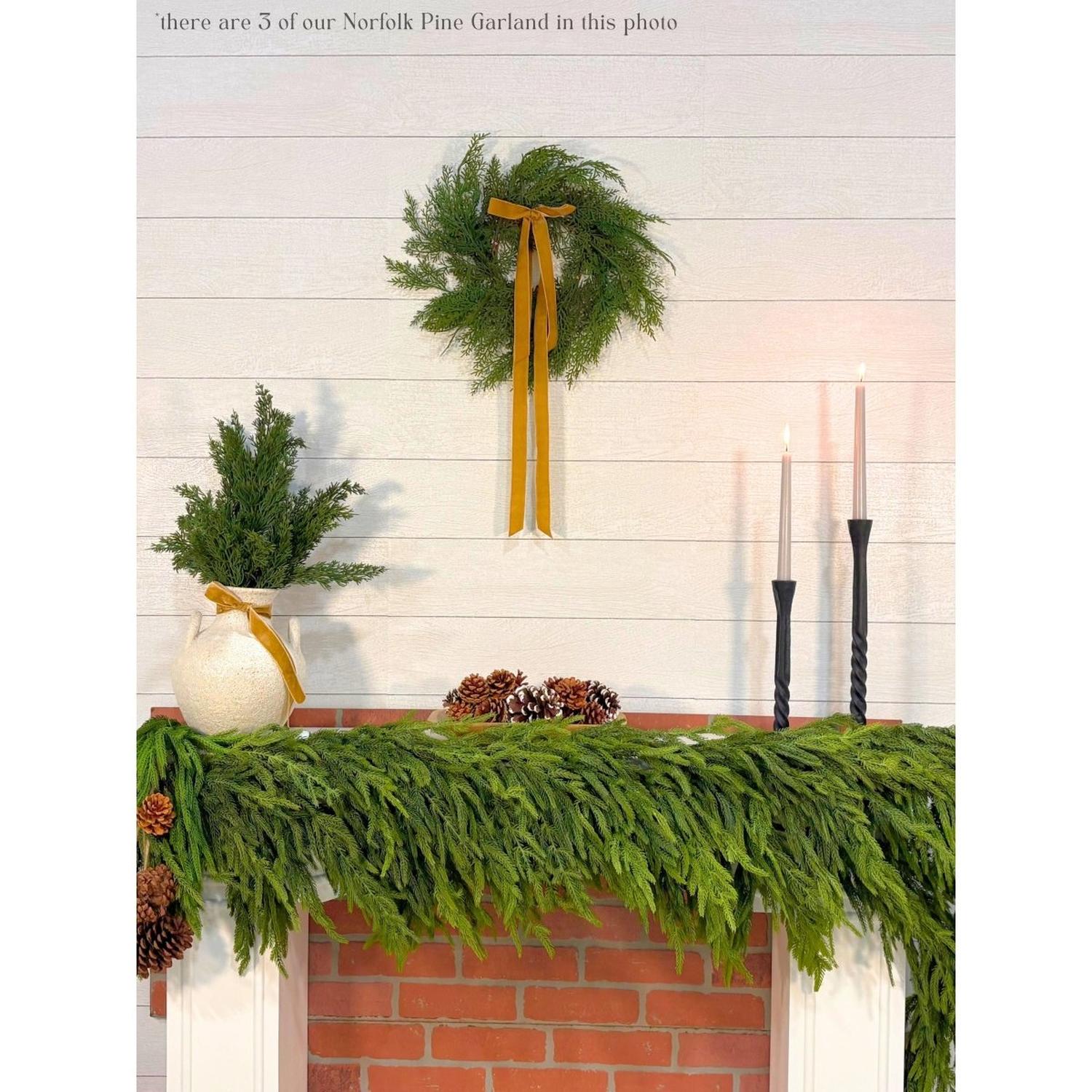 Shop For Artificial 6' Norfolk Pine Garland - Ships Next Day