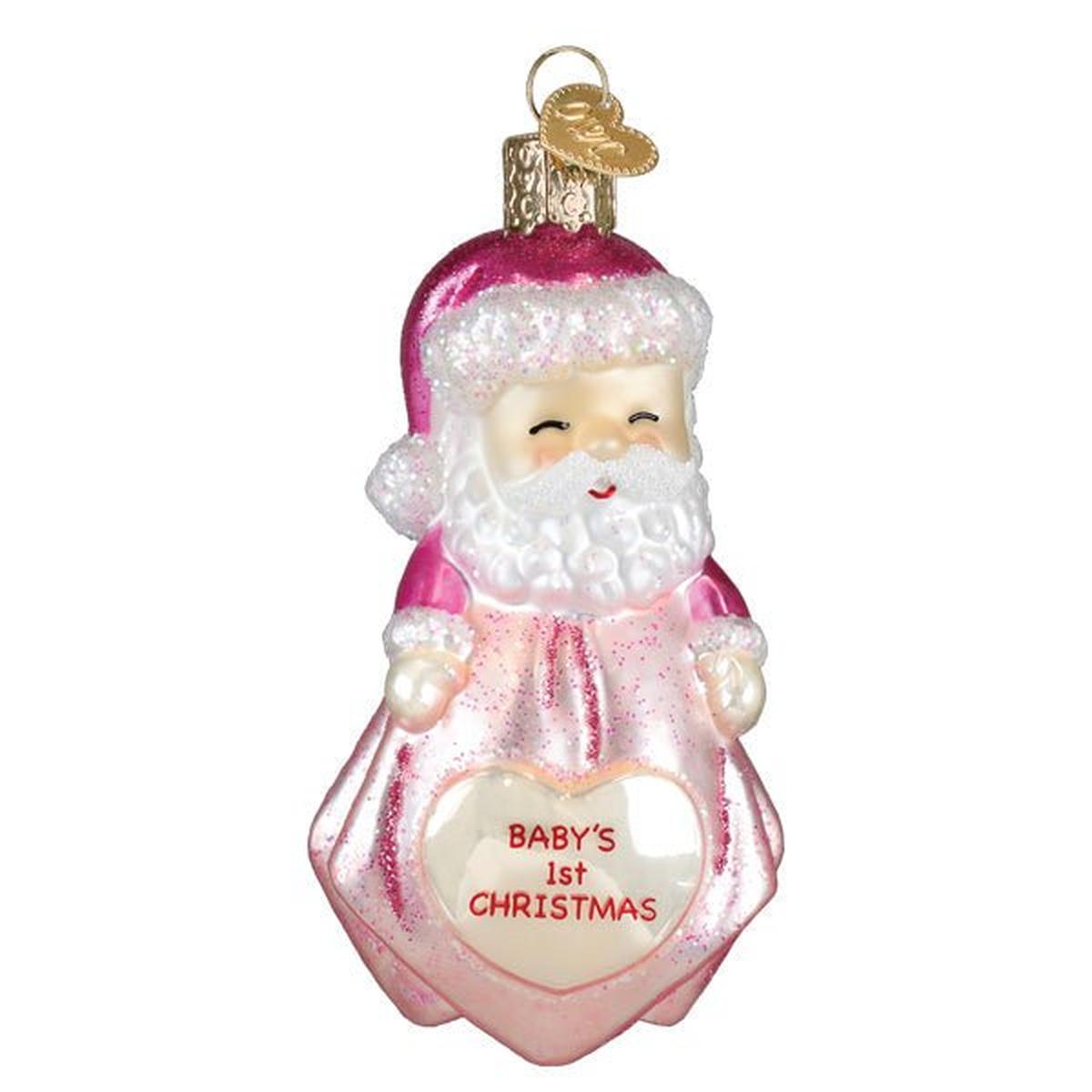 Shop For Baby Girl's 1st Santa Lovey Ornament