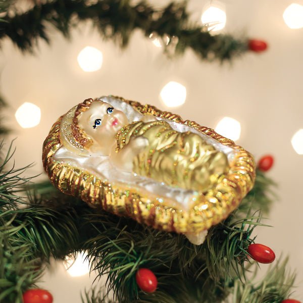 Shop For Baby Jesus In Manger Ornament