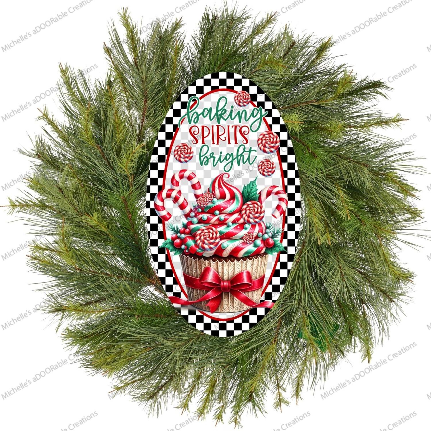 Baking Spirits Bright Christmas Sign