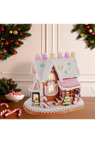 Shop For Battery - Operated LED Gingerbread Cake House 9" at Michelle's aDOORable Creations