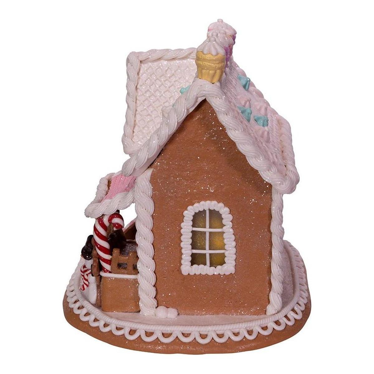 Shop For Battery - Operated LED Gingerbread Cake House 9" at Michelle's aDOORable Creations