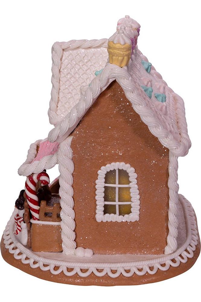 Shop For Battery - Operated LED Gingerbread Cake House 9" at Michelle's aDOORable Creations