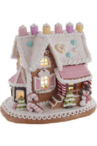 Shop For Battery - Operated LED Gingerbread Cake House 9" at Michelle's aDOORable Creations