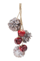 Shop For Bell and Pine Cone Drop Ornament (Set of 6) at Michelle's aDOORable Creations