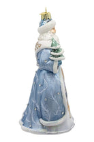 Shop For Bellissimo Glass Santa With Tree & Scene Ornament