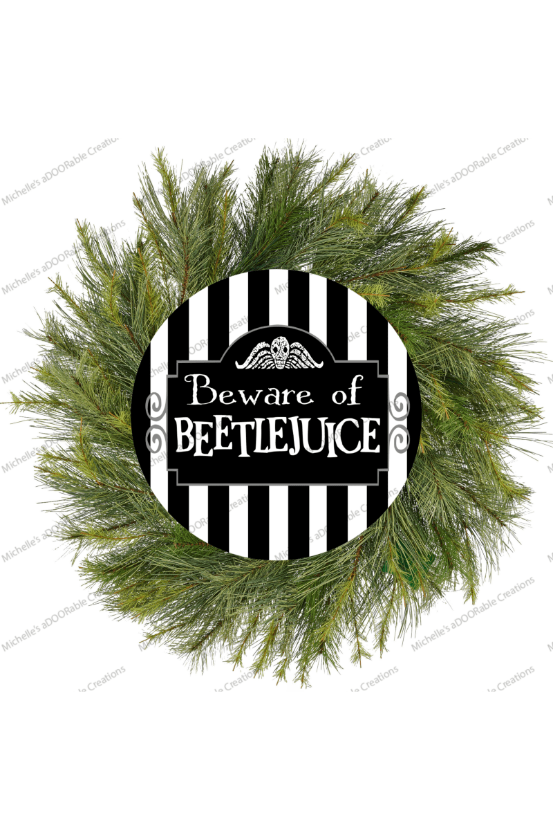 Shop For Beware of Beetle Juice Halloween Sign