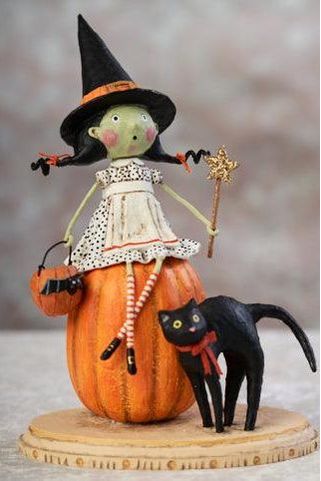 Shop For Bewitched Halloween Figurine at Michelle's aDOORable Creations