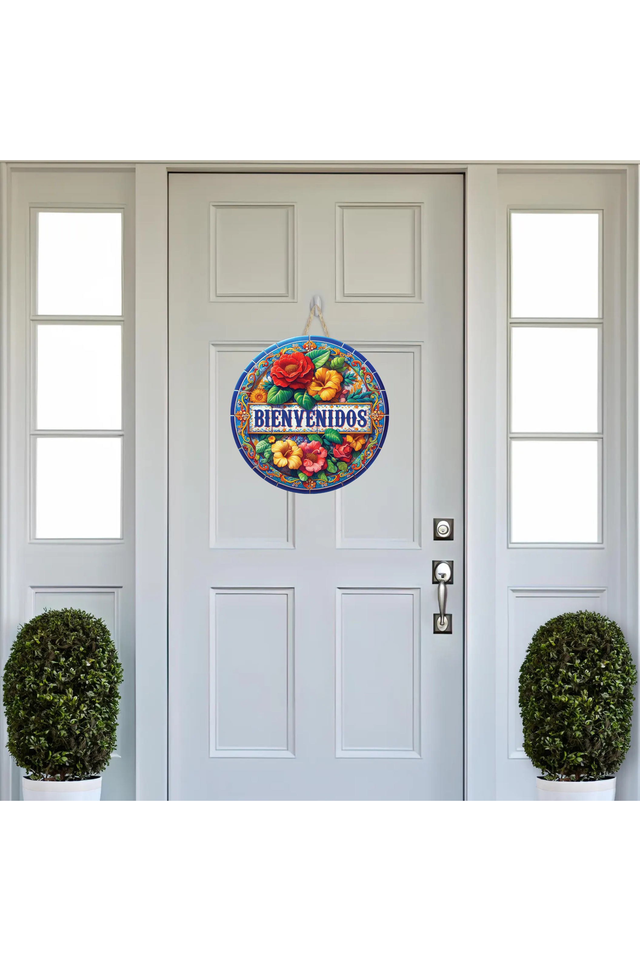Shop For Bienvenidos Floral Waterproof Sign