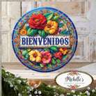 Shop For Bienvenidos Floral Waterproof Sign
