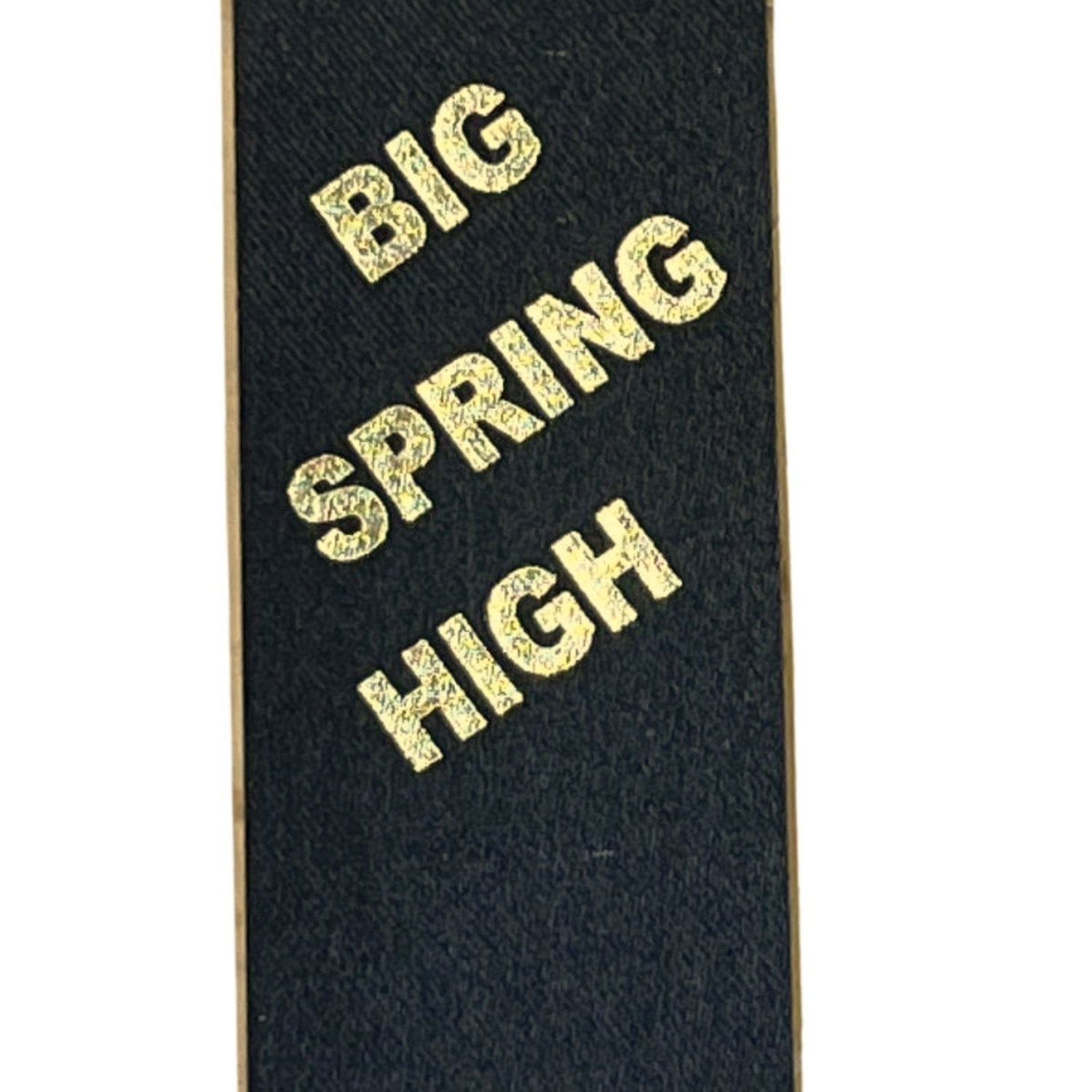 Shop For Big Springs Homecoming Ribbon: (Black/Gold), Size 9