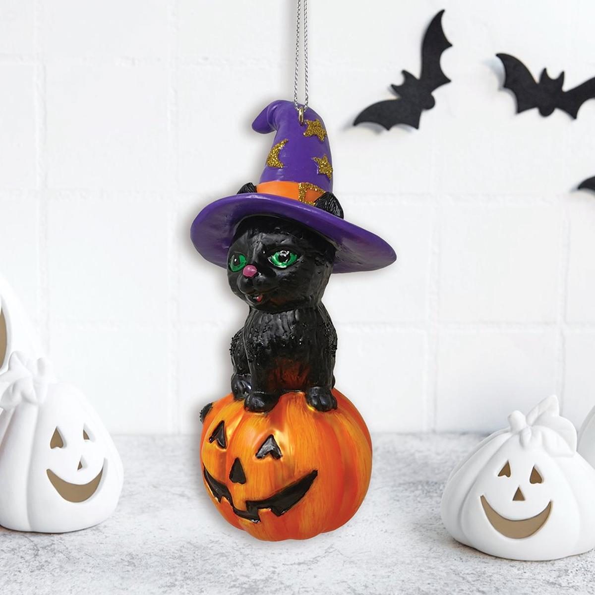 Shop For Black Cat Spooky Glass Christmas