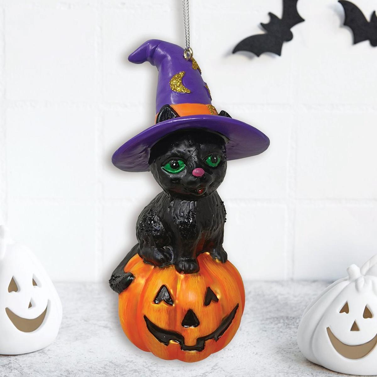 Shop For Black Cat Spooky Glass Christmas