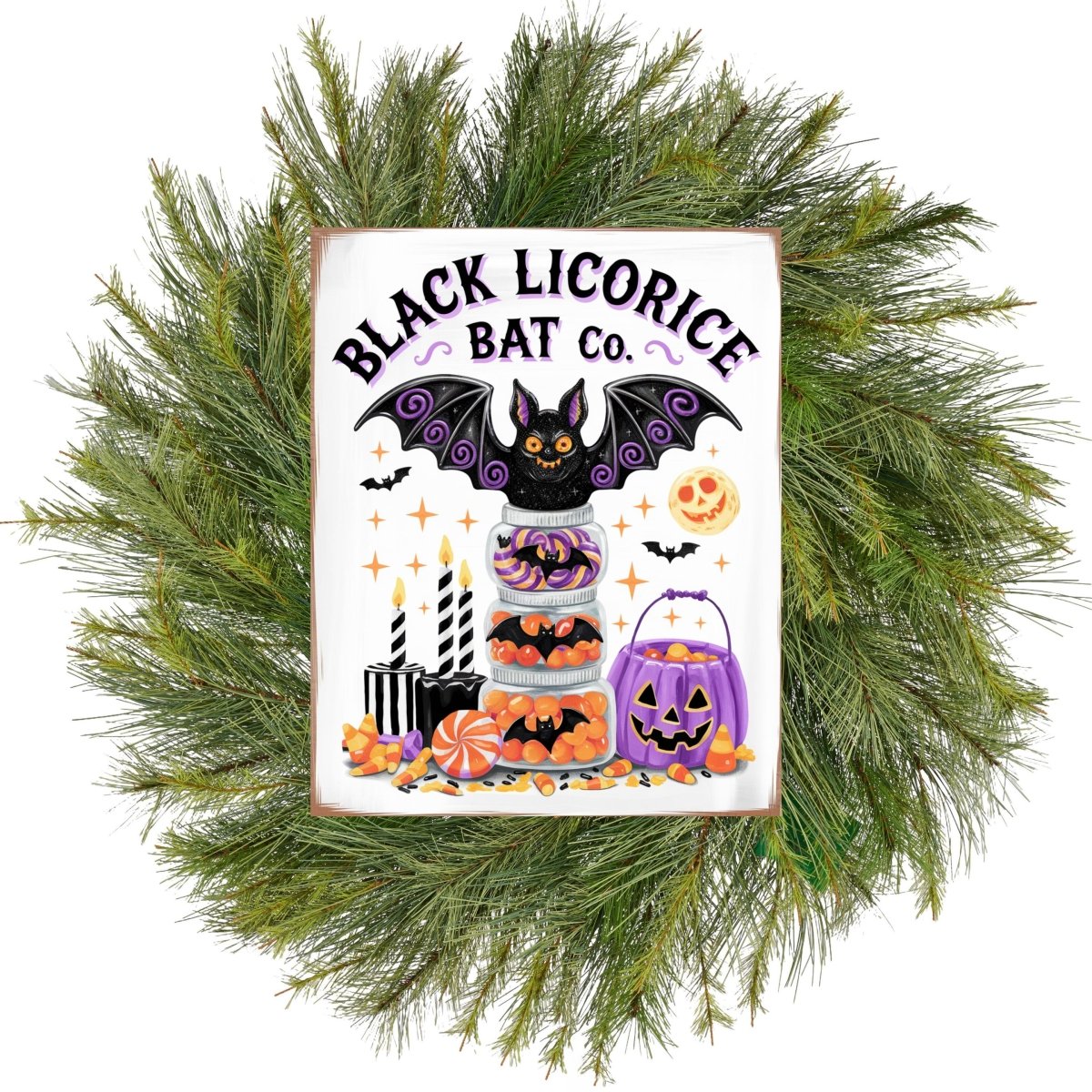 Shop For Black Licorice Bat Co Halloween Sign