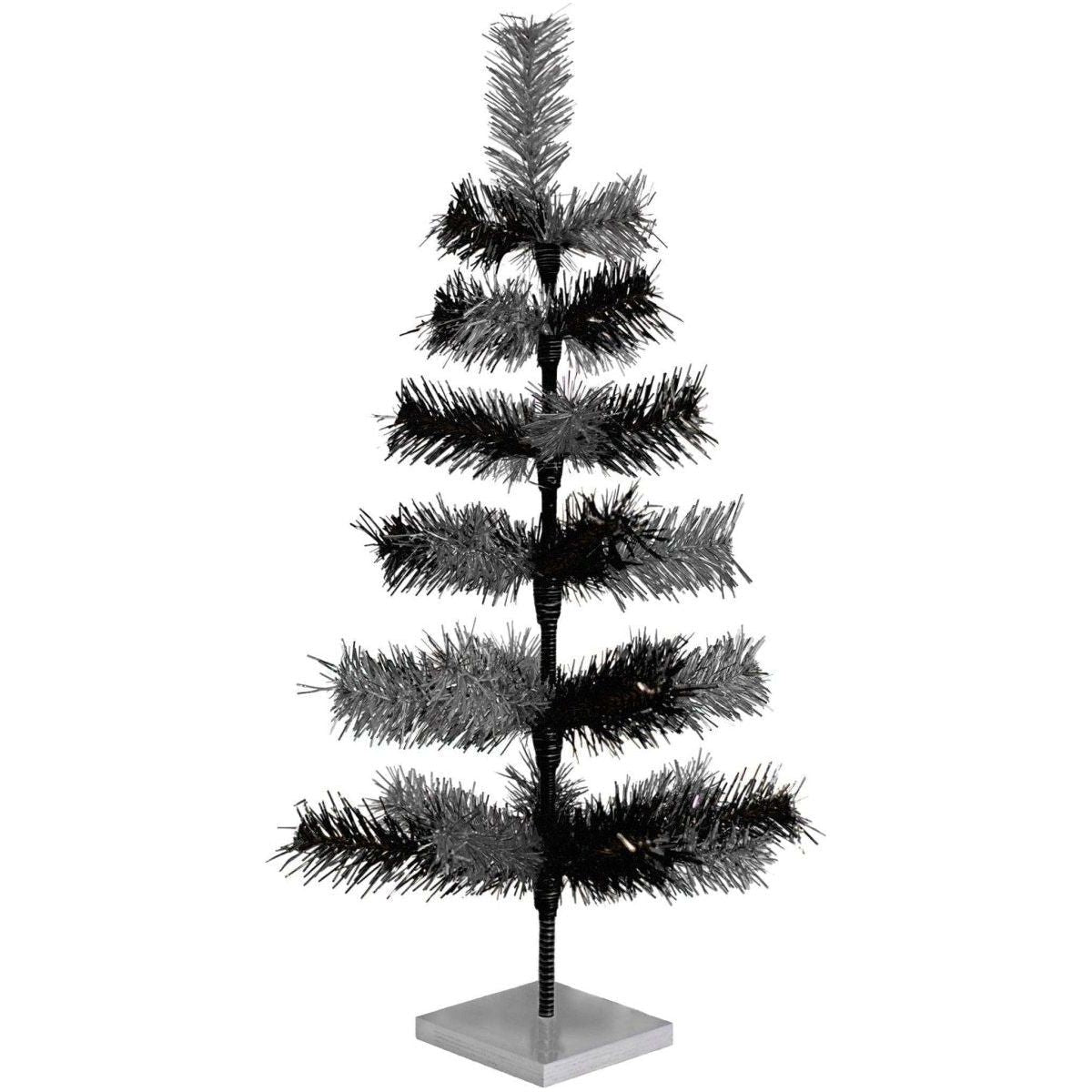Shop For Black & Silver Mixed Tinsel Tree