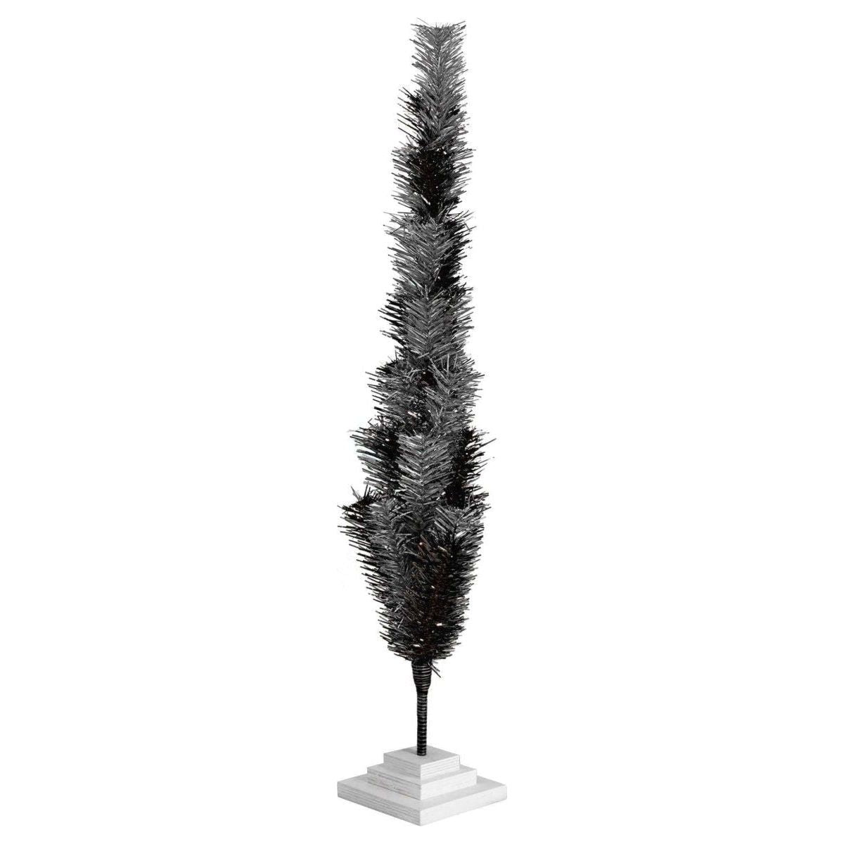 Shop For Black & Silver Mixed Tinsel Tree