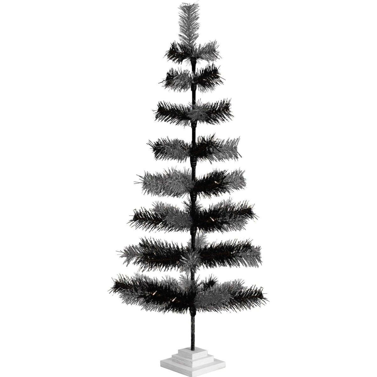 Shop For Black & Silver Mixed Tinsel Tree