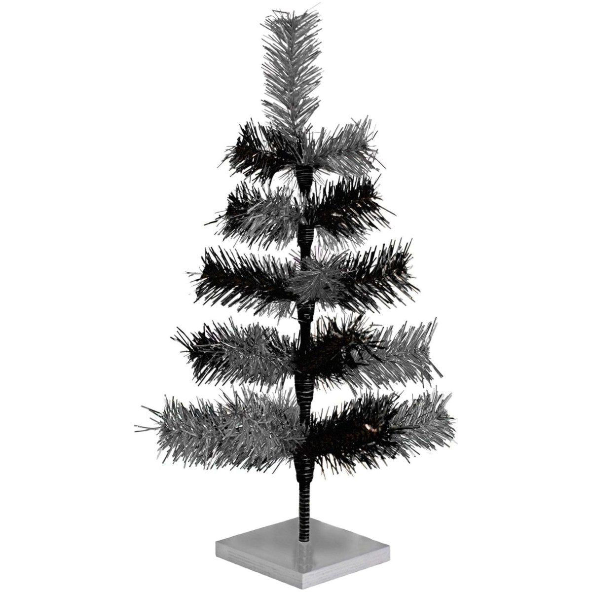 Shop For Black & Silver Mixed Tinsel Tree