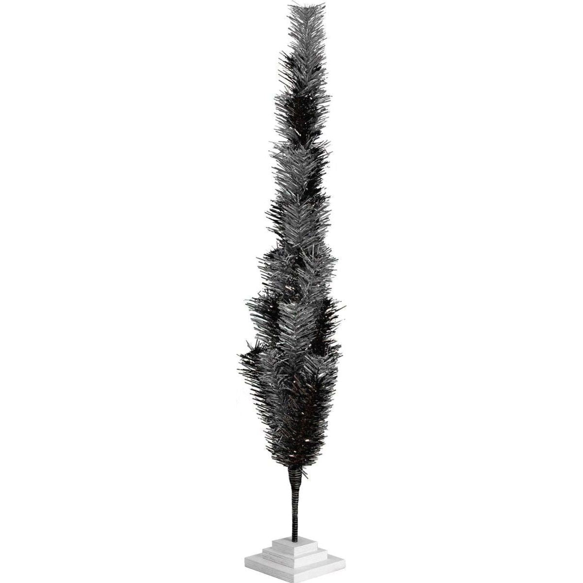 Shop For Black & Silver Mixed Tinsel Tree