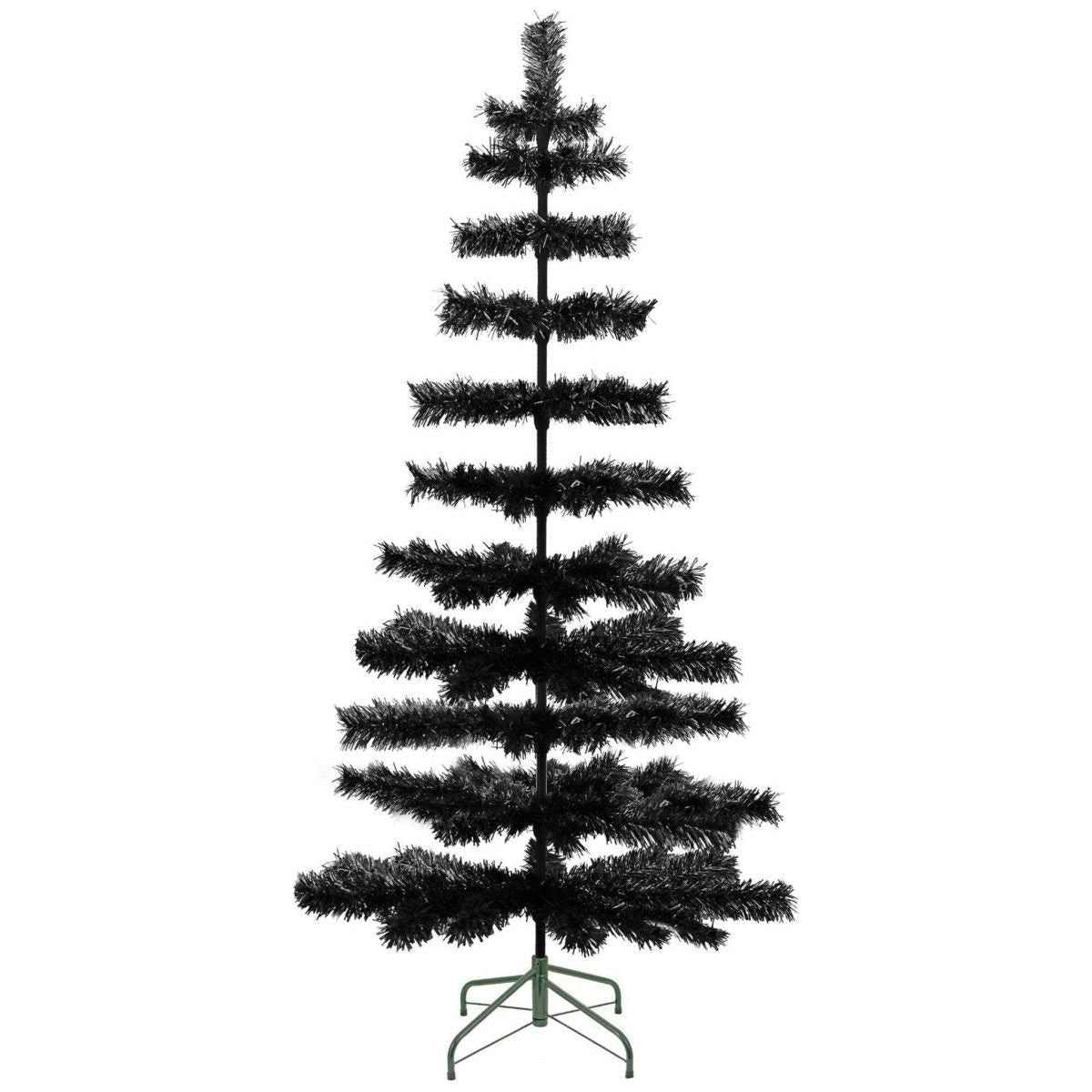 Shop For Black Tinsel Christmas Tree
