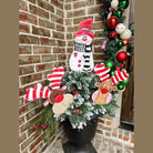 Shop For Black & White Scarf Snowman (Stake/Hanger/Easel)