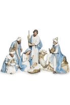 Shop For Blue Champagne Nativity Figures at Michelle's aDOORable Creations