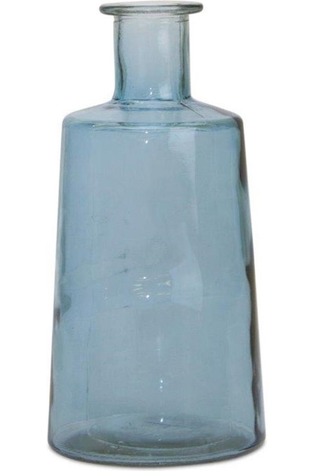 Shop For Blue Glass Tapered Bottle Vase (Set of 2) 82379DS