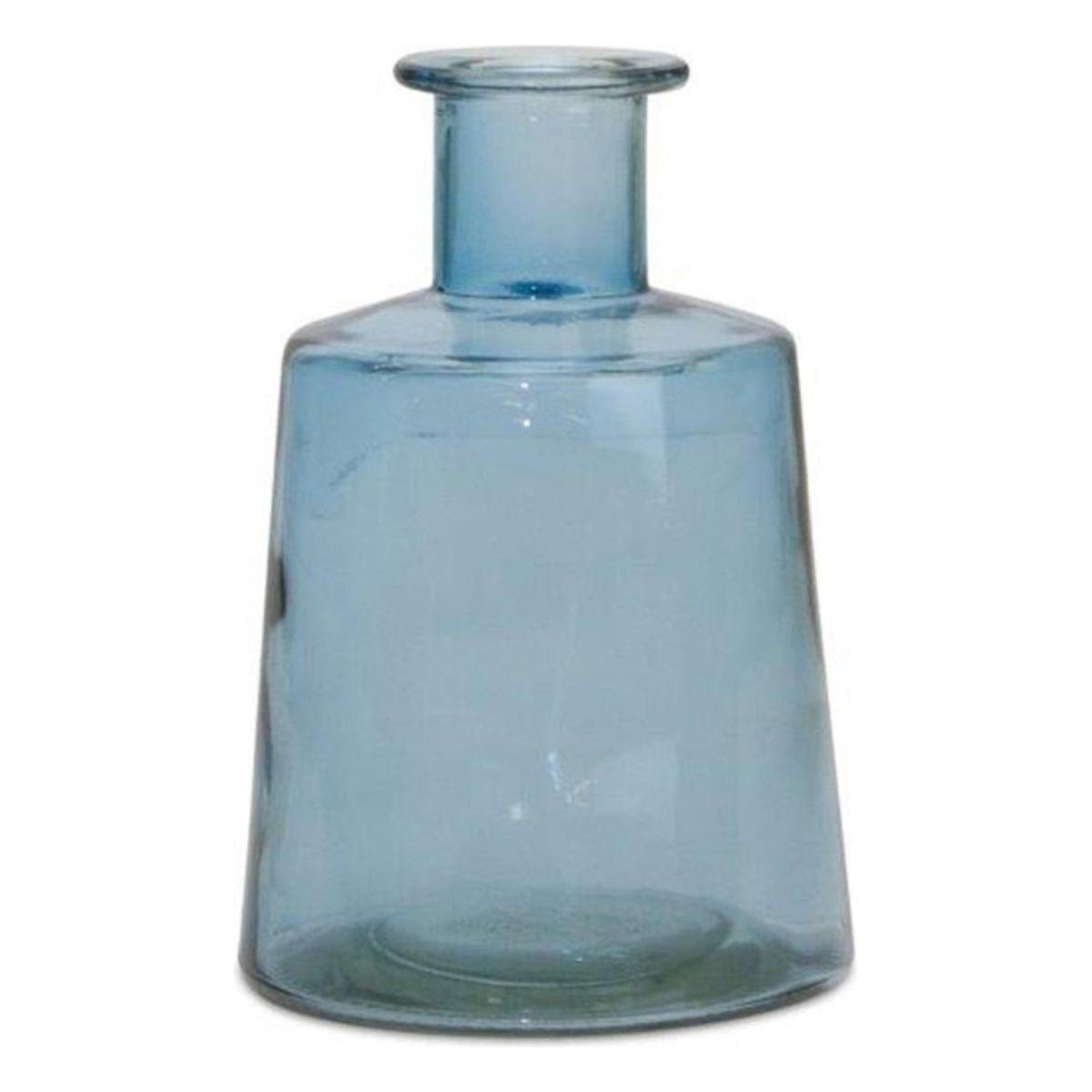 Shop For Blue Glass Tapered Bottle Vase (Set of 2) at Michelle's aDOORable Creations