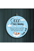 Shop For Blue Sleeping Baby Front Door Decor at Michelle's aDOORable Creations