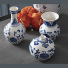 Shop For Blue & White Chinoiserie Mini Bud Vases (Set of 3)