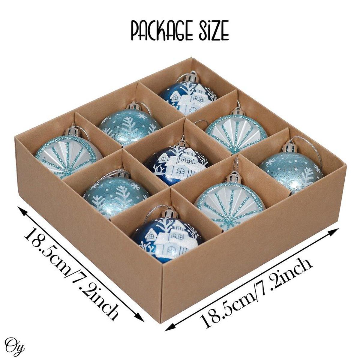 Shop For Blue Winter Christmas Ornament Bundle (Set of 9)