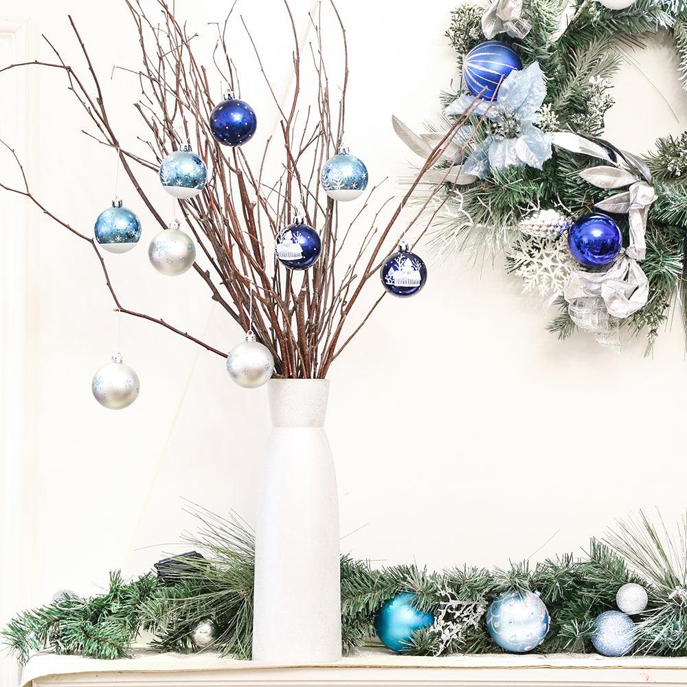 Shop For Blue Winter Christmas Ornament Bundle (Set of 9)