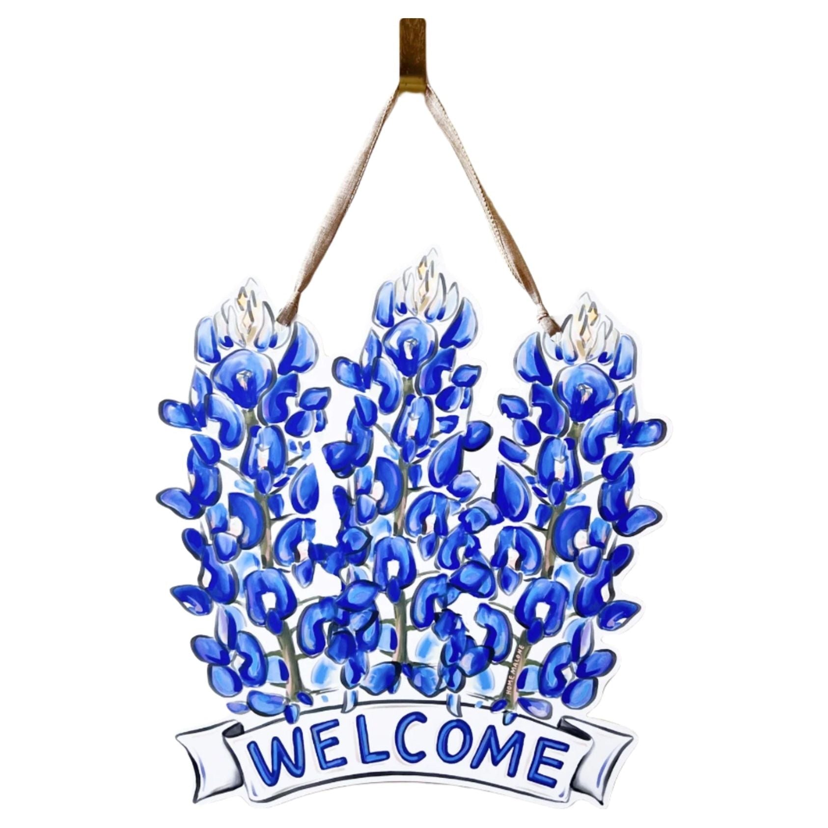 Shop For Bluebonnet Welcome Door Hanger